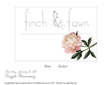 Tablet Screenshot of finchandfawn.com